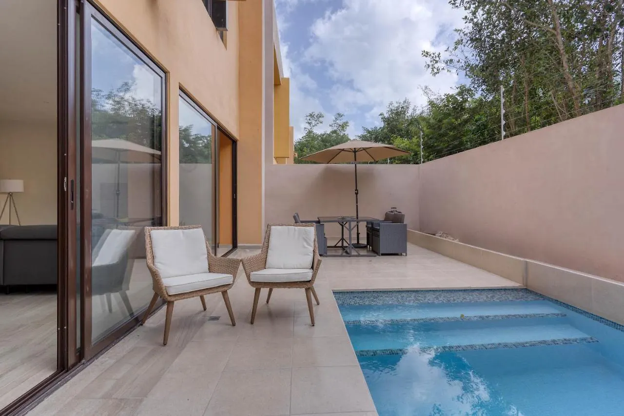 Brand New 3Br 3Ba House With Private Pool By Simply Comfort Playa del Carmen